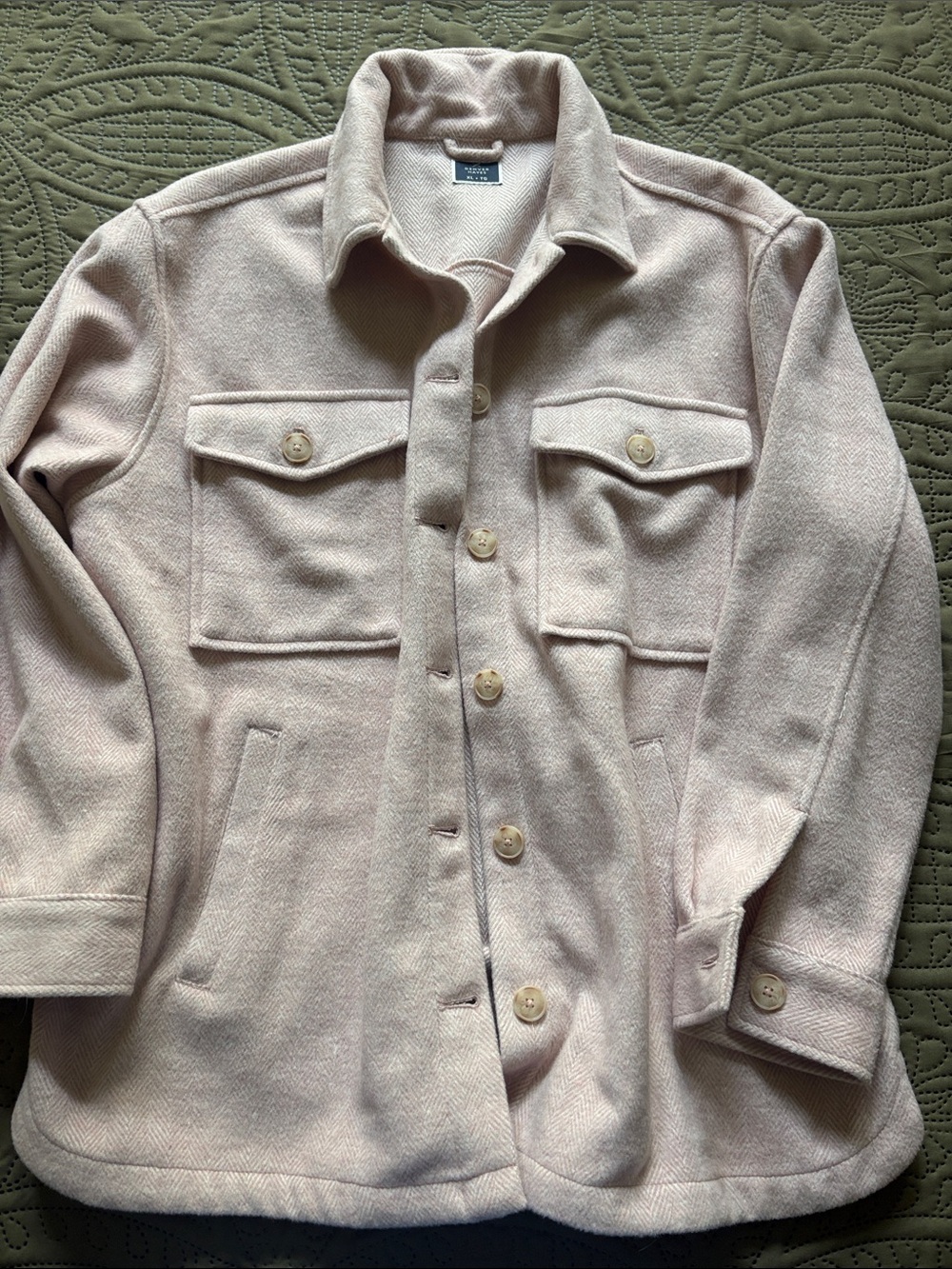 Denver Hayes Light Pink Utility Shacket Jacket